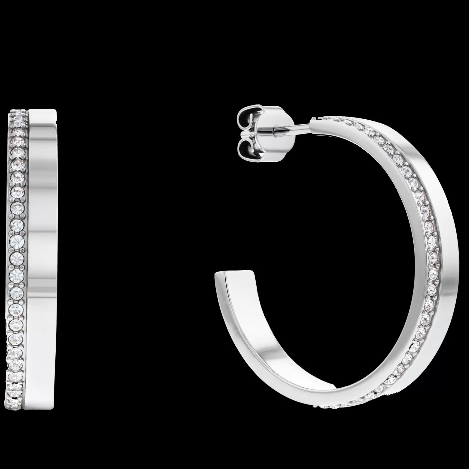 Brincos Argola Em Aco Com Cristais-Calvin Klein Jewelry Cheap