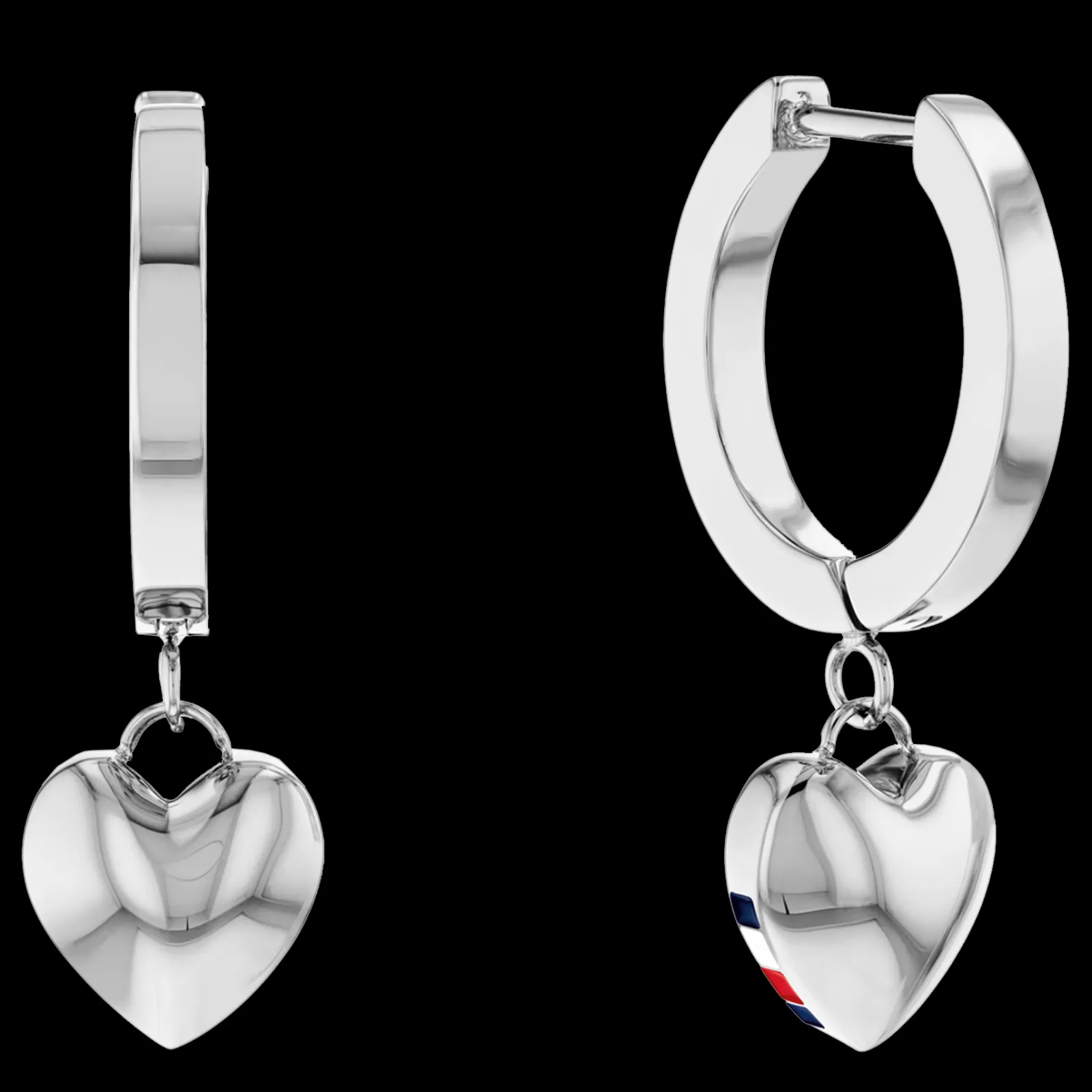 Brincos Prateados Coracao-Tommy Hilfiger Jewelry Online