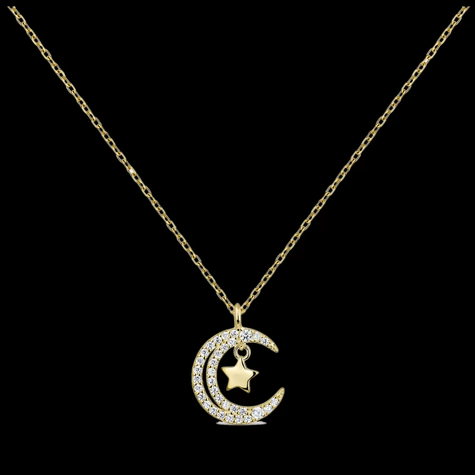 Colar Signals Lua Estrela Dourado-Itemporality Best