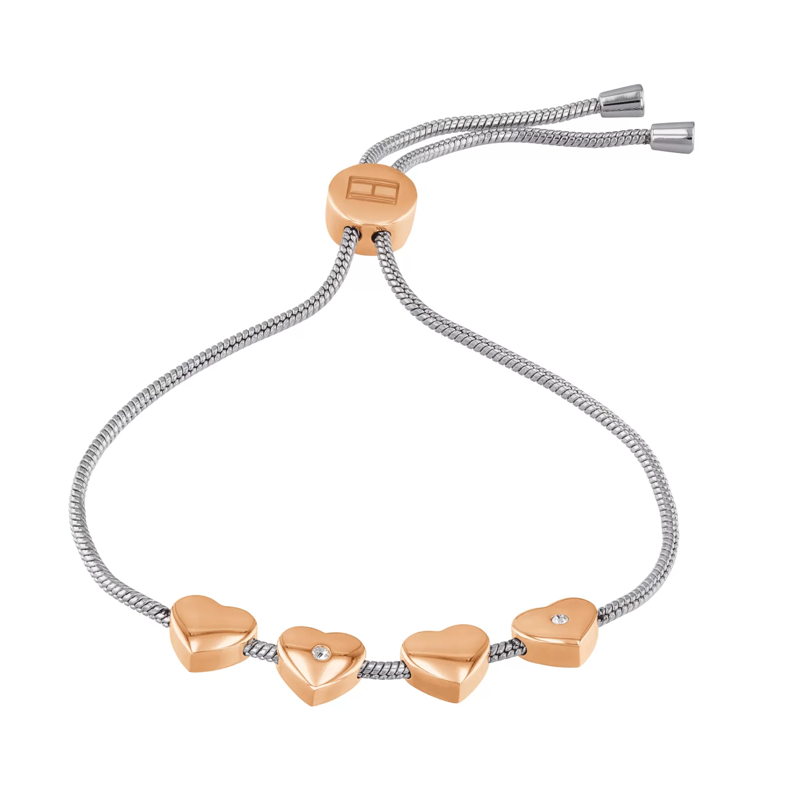 Pulseira Aco Bicolor Coracoes Ajustavel-Tommy Hilfiger Jewelry Store