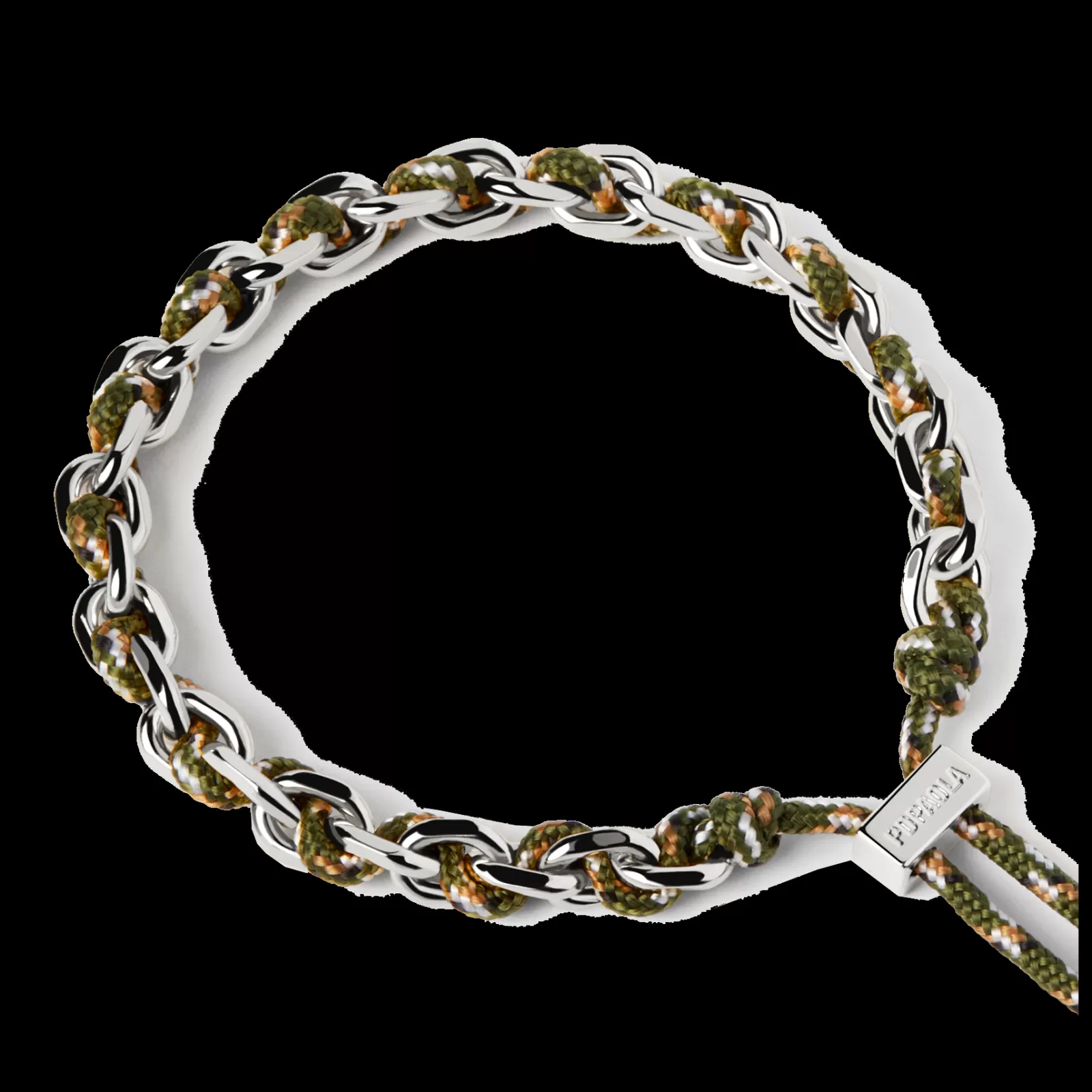 Pulseira Cottage Rope Prateada-PDPAOLA New