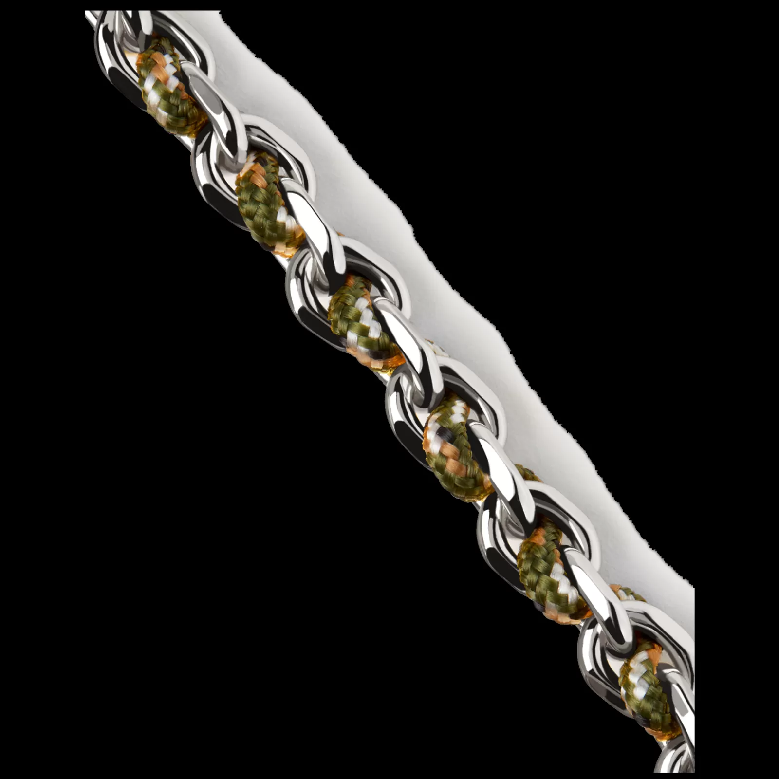 Pulseira Cottage Rope Prateada-PDPAOLA New