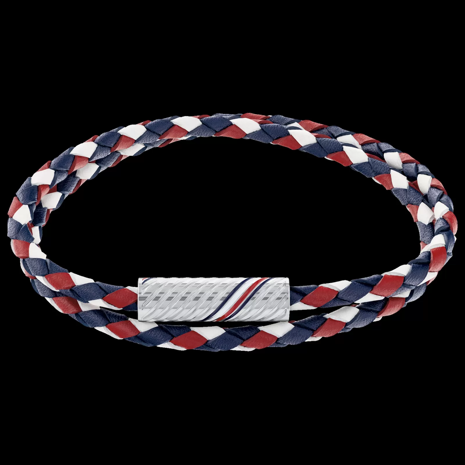 Pulseira Dupla Pele Tricolor E Aco Iman-Tommy Hilfiger Jewelry New