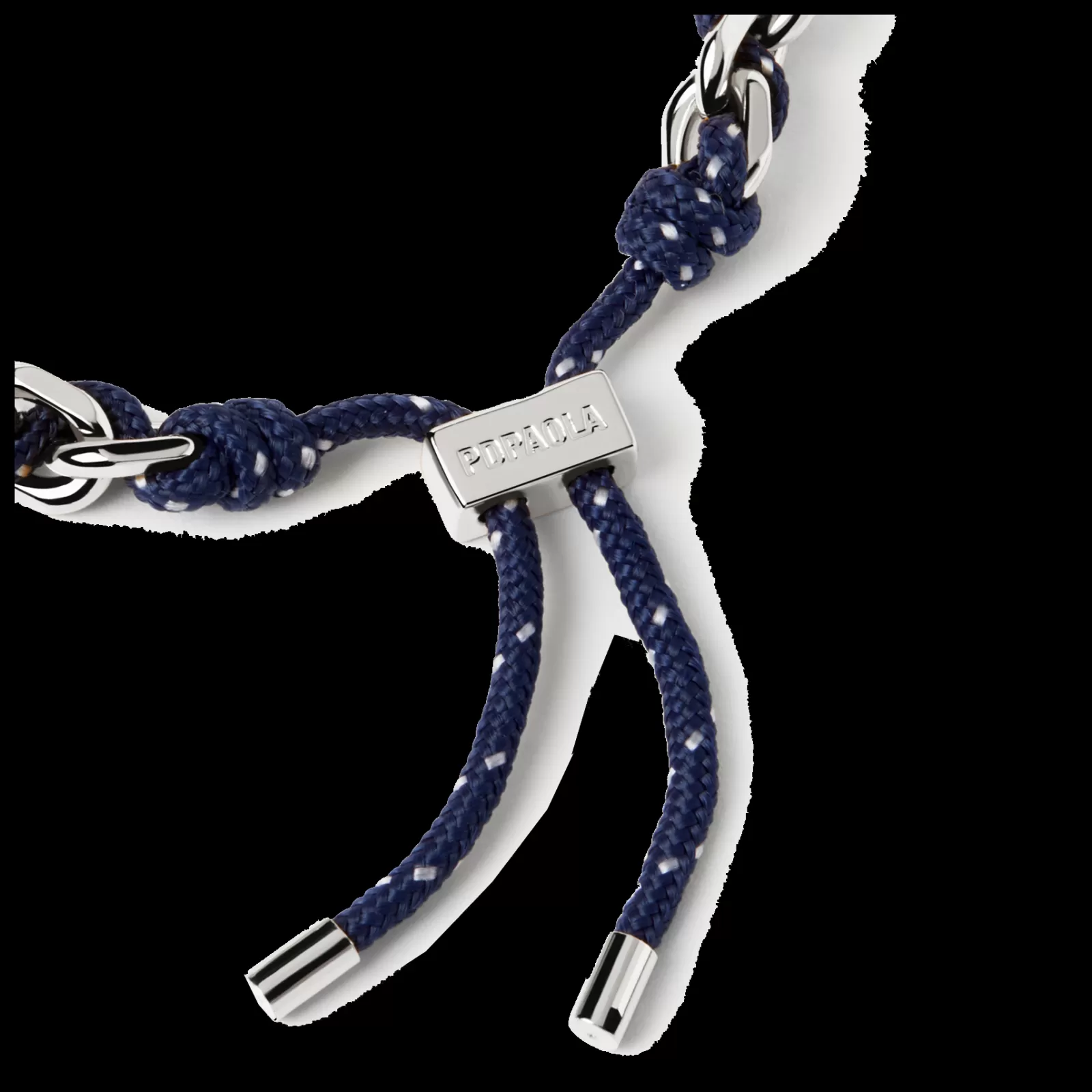 Pulseira Midnight Rope Prateada-PDPAOLA New