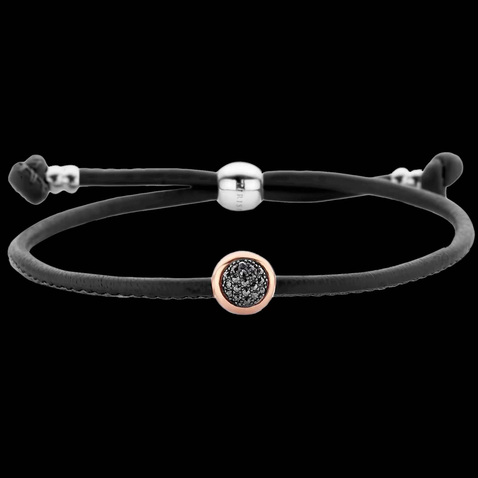 Pulseira Preta Com Or, Prata E Marcassit-Tirisi Moda Shop