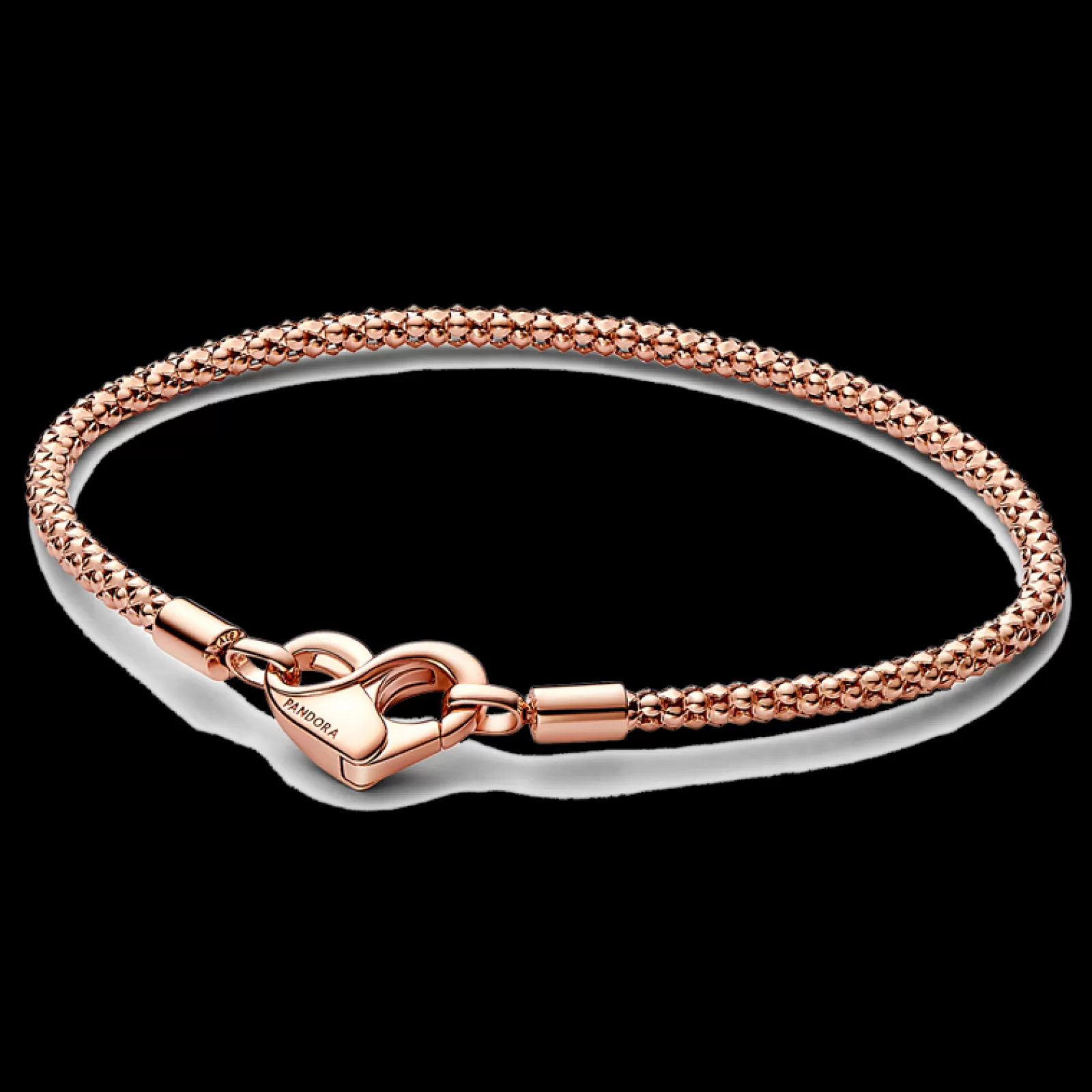 Pulseira Studded Chain Dourado Rosa-Pandora Best