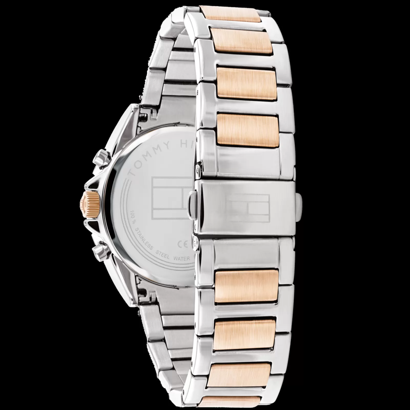 Relogio Aco Bicolor Com Cristais-Tommy Hilfiger Watches Fashion