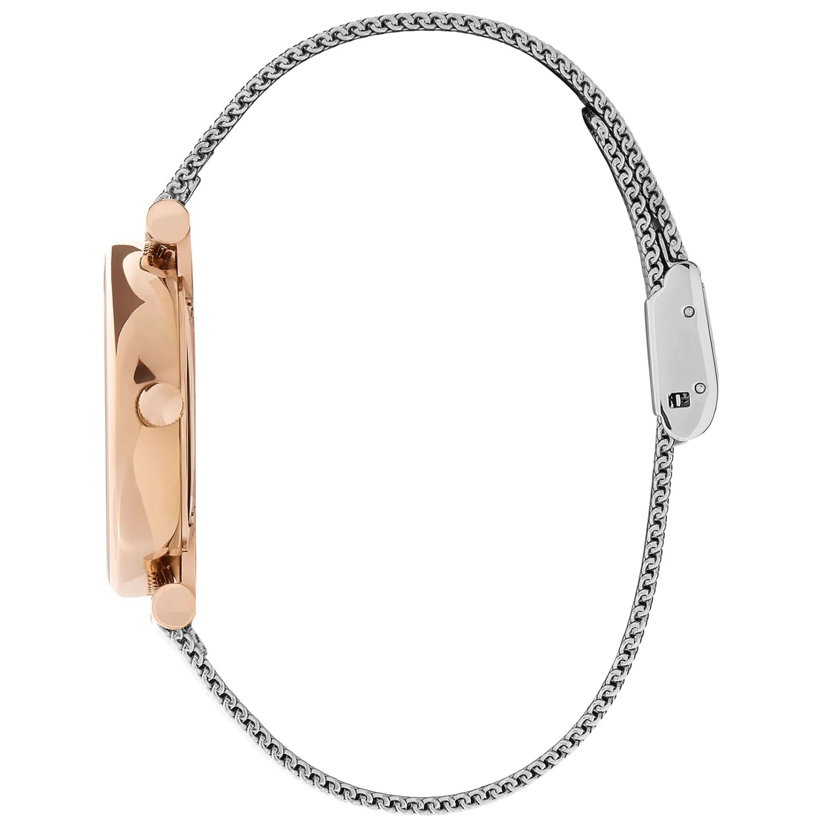 Relogio Belgrave Tbar Aco Bicolor Malha Milanesa-Olivia Burton Clearance