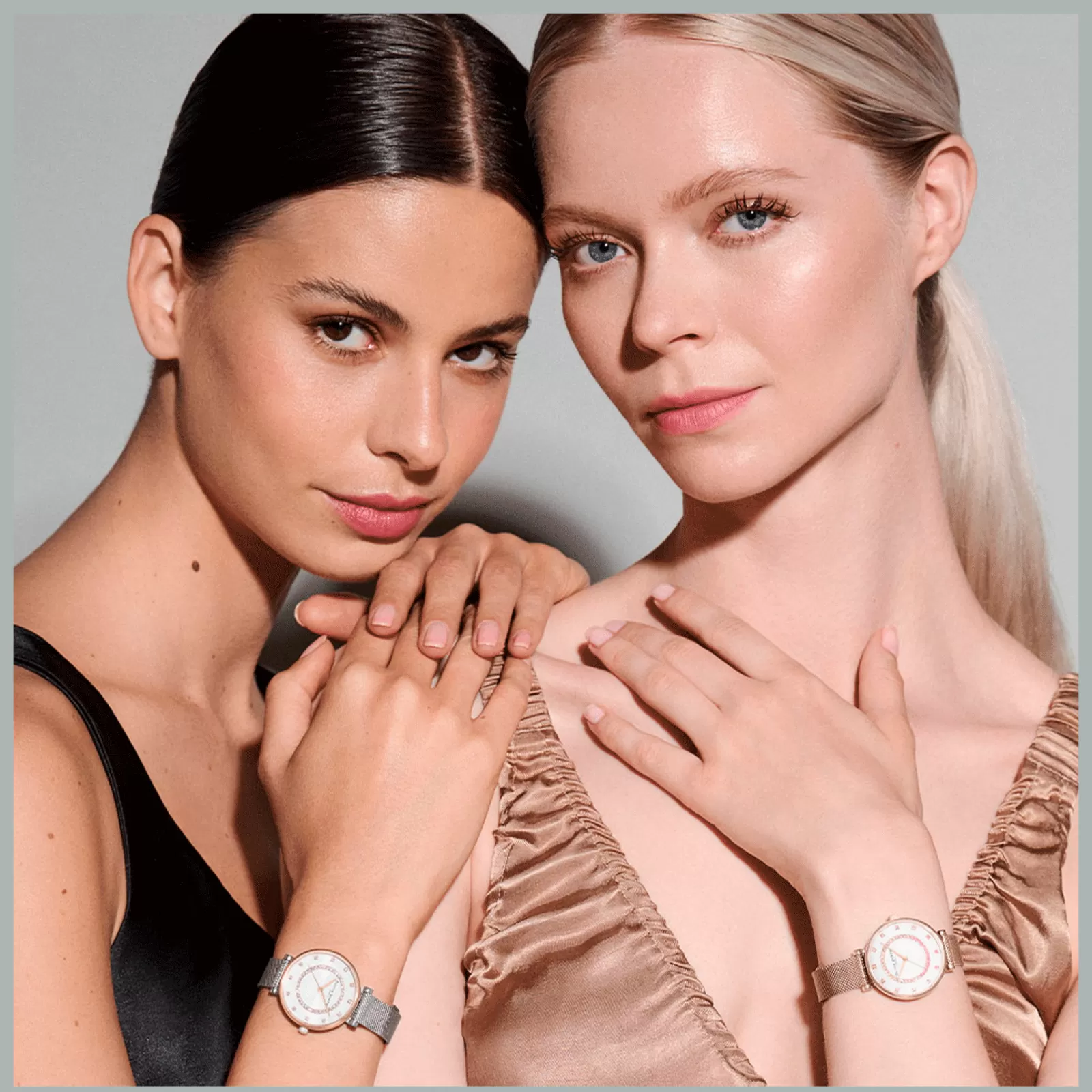 Relogio Belgrave Tbar Aco Bicolor Malha Milanesa-Olivia Burton Clearance