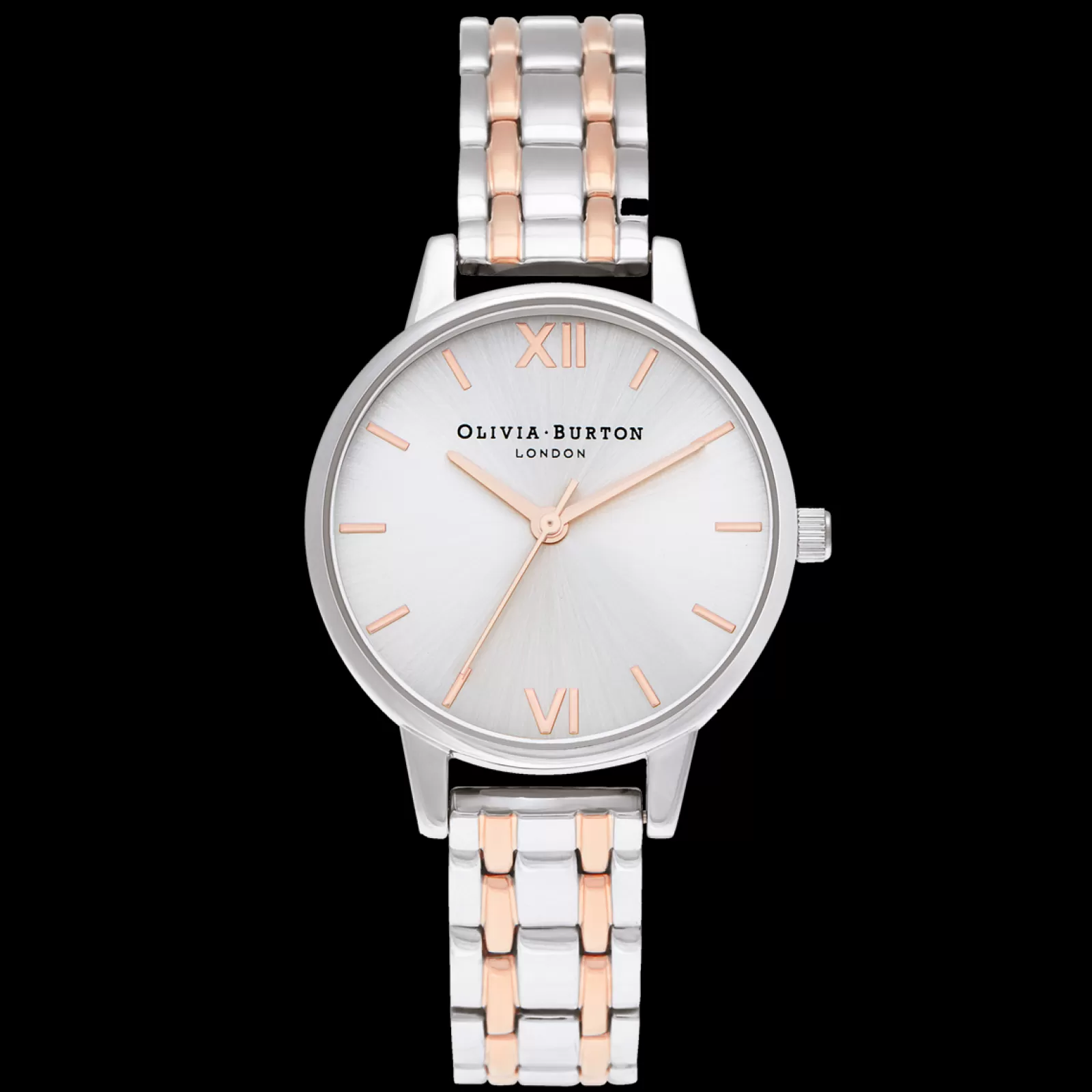 Relogio England Collection Prateado Aco Bicolor-Olivia Burton Hot