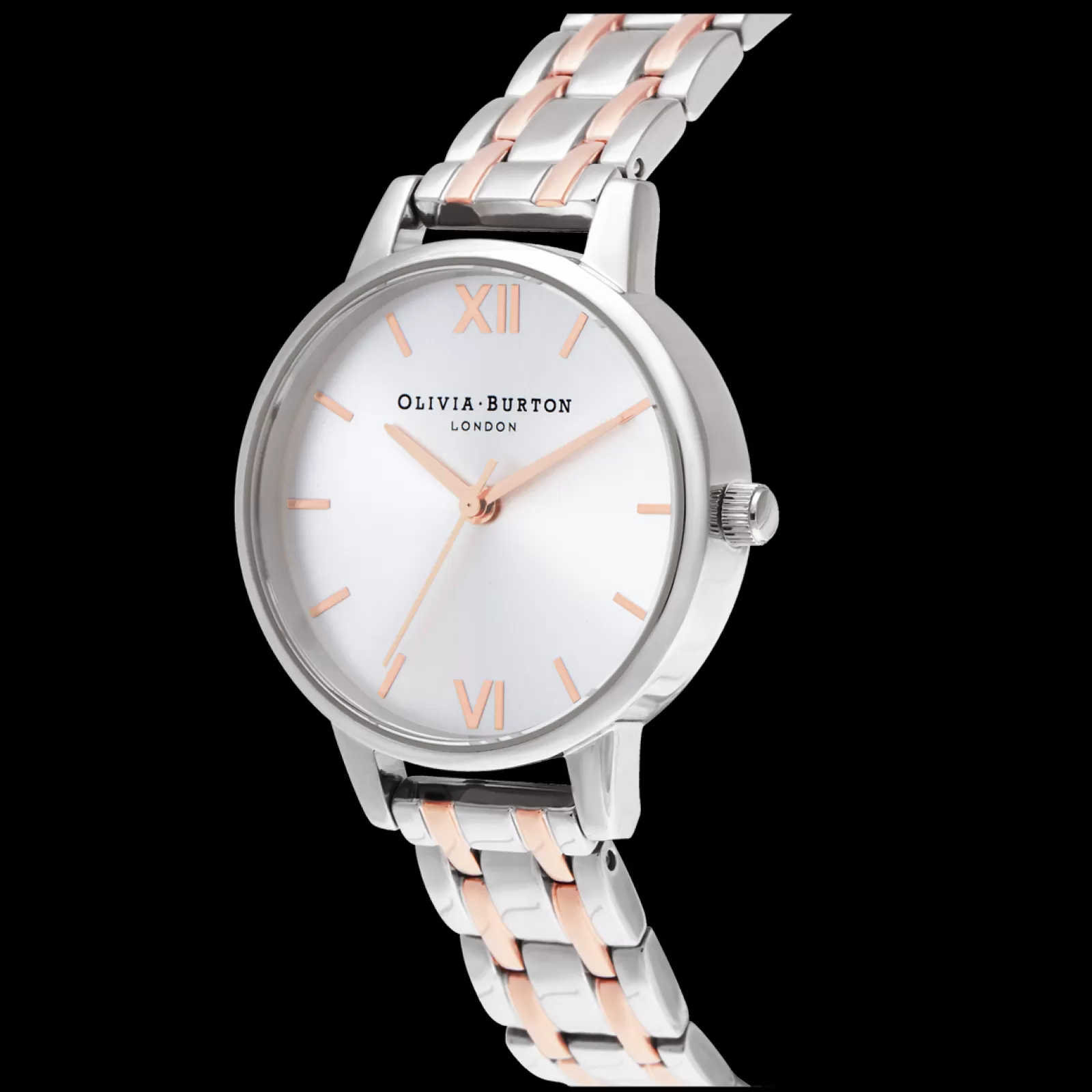 Relogio England Collection Prateado Aco Bicolor-Olivia Burton Hot