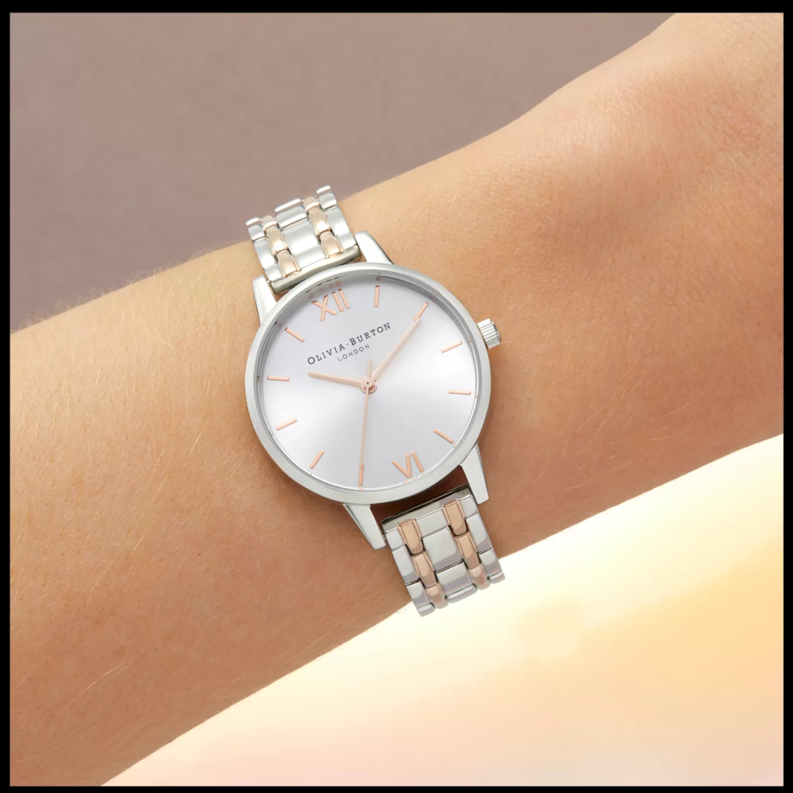 Relogio England Collection Prateado Aco Bicolor-Olivia Burton Hot
