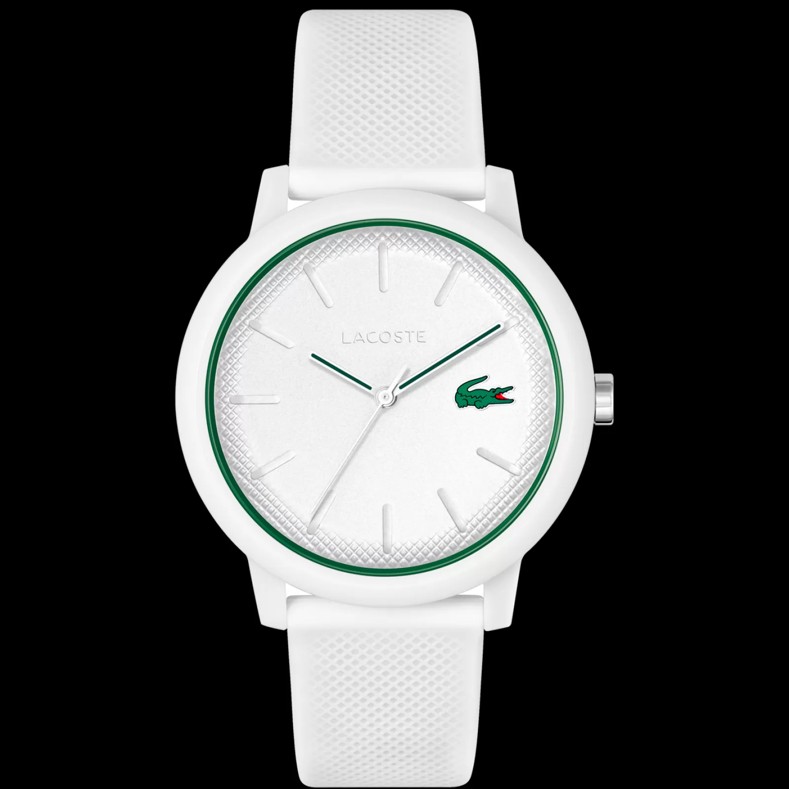 Relogio L.12.12 Branco Silicone-Lacoste New