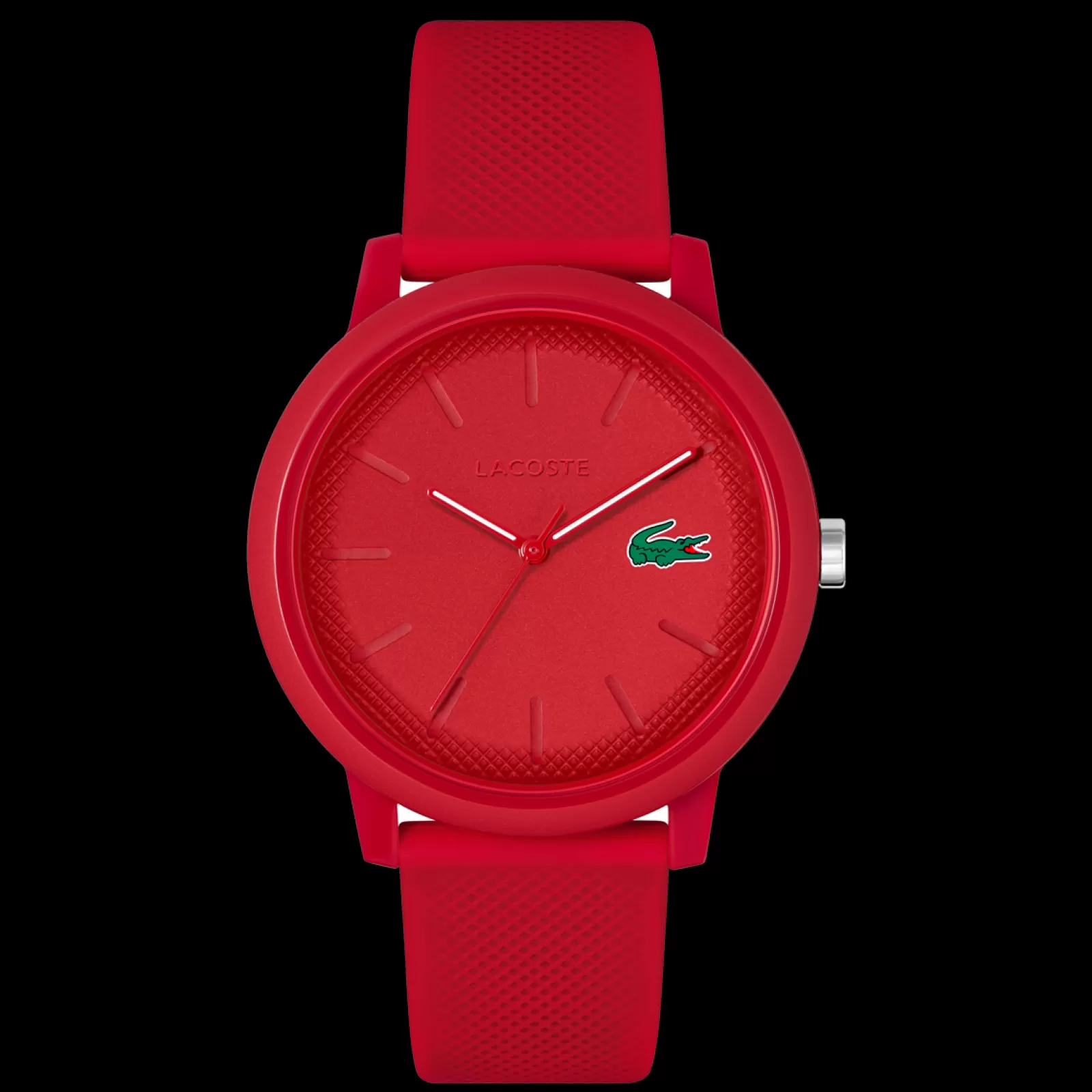 Relogio L.12.12 Vermelho Silicone-Lacoste Fashion