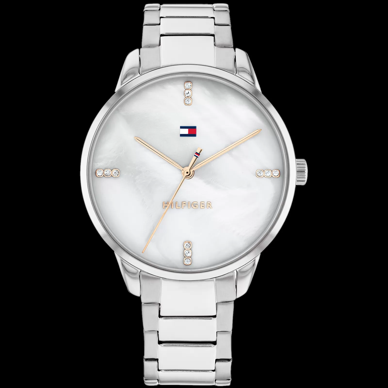 Relogio Madreperola Com Cristais E Aco-Tommy Hilfiger Watches Flash Sale