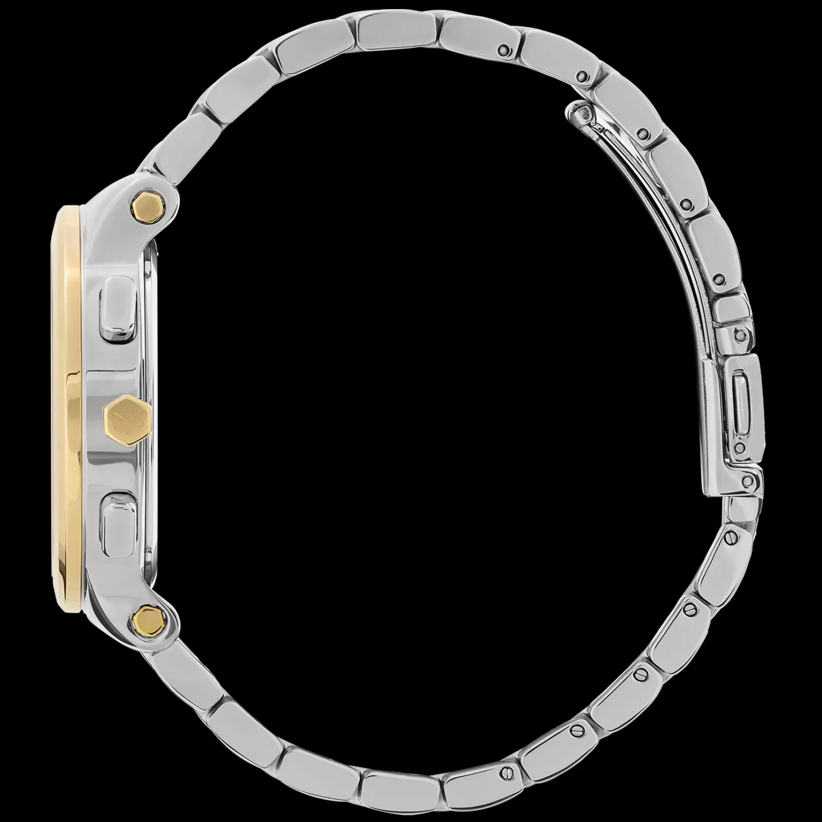 Relogio Multifunction Aco Bicolor, Madreperola-Olivia Burton Fashion