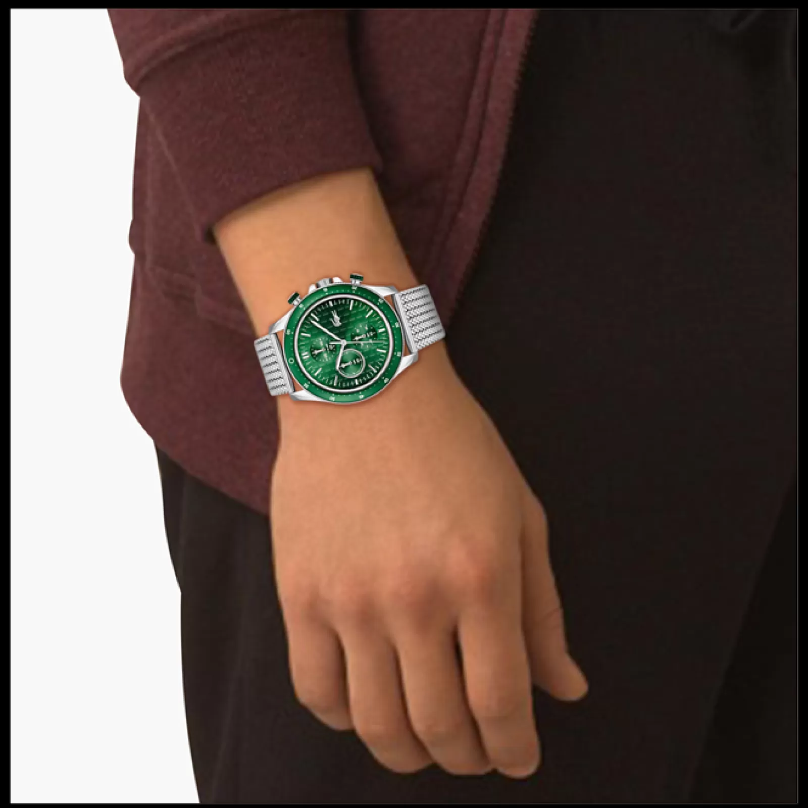 Relogio Neo Heritage Cronografo Aco, Alum. Verde-Lacoste Best