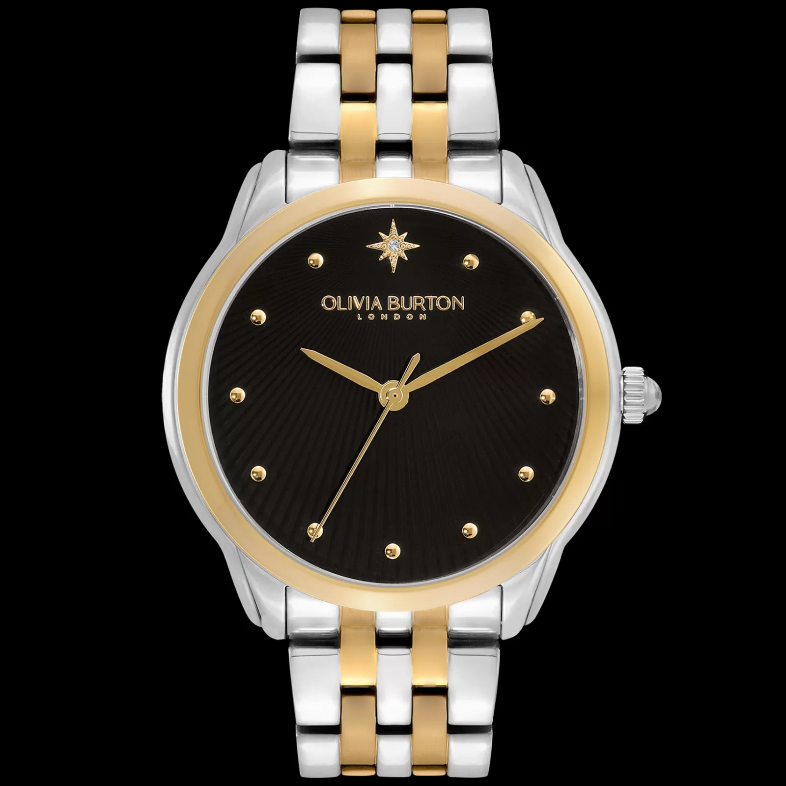 Relogio Starlight Preto Bicolor E Cristal-Olivia Burton Store